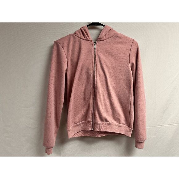 Andy Kiss Girls Shine Bright Print at Back Hoodie Sweatshirt Pink Size L/14 - Picture 1 of 4